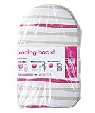 アイロン台M型スチールフック付ピンクボーダー