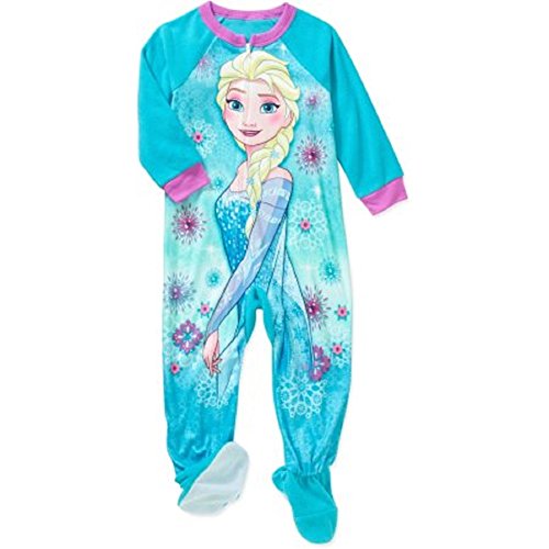Disney Frozen Elsa Girls Toddler One Pc Footed Blanket Sleeper Pajama