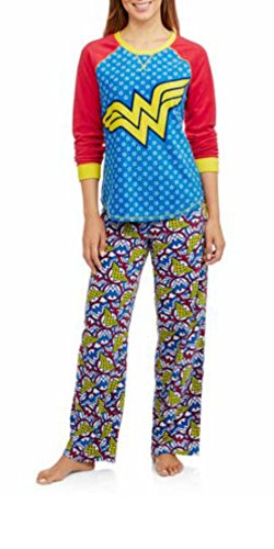 DC Wonder Woman 2 Piece Women's Fleece Pajama Set