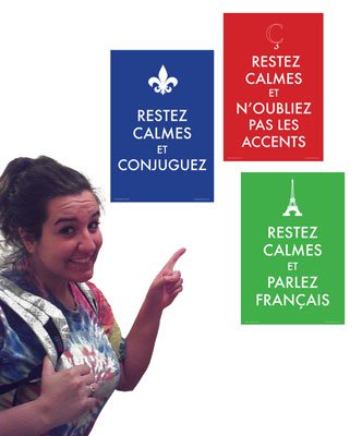 Keep Calm French 3 Mini-Poster Set