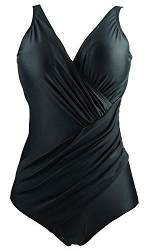 Cocoship Inspired Fashion V-Neckline One Piece Maillot Oceanus Swimsuit(FBA)