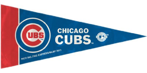 MLB Chicago Cubs Mini Pennants, Blue, Pack of 8, 4