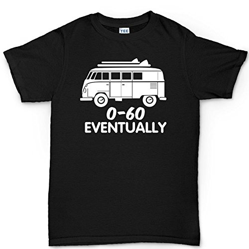 VW T1 0-60 mph Eventually Funny Bus V Dub Surf Classic T-shirt