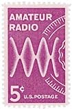 #1260 - 1964 5c Amateur Radio Postage Stamp Numbered Plate Block (4)