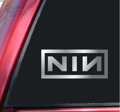 Nine Inch Nails Vinyl Decal Sticker - Shiny Chrome