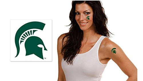 Michigan State University Spartans Temporary Tattoos