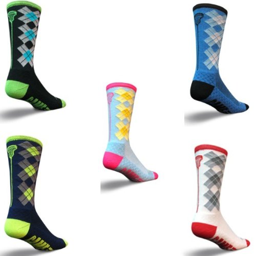 Sockguy Crew 8in Check Sticks Lacrosse Socks