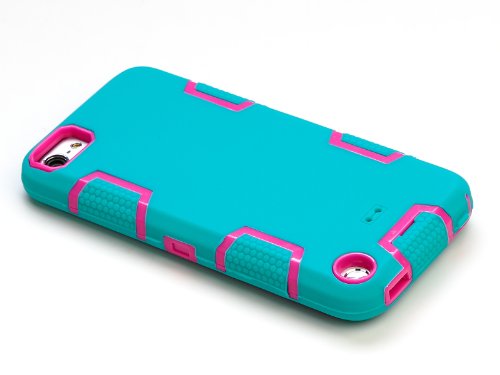 

iPod Touch 5 Case, ULAK Blue PU Leather Card Holder Wristlet Wallet Type Case Cover For Apple iPod Touch 5th Generation with Stylus and Screen Protector