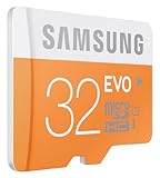 Samsung MB-MP32D/EU Scheda Micro SD HC EVO, UHS-1, Classe 10, 32 GB, Bianco/Arancio