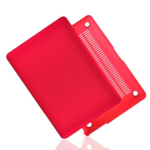 TopCase Rubberized Hard Case Cover for 11-Inch Macbook Air - Red