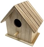 Plaid 96274 Flat Roof Birdhouse Square Wood Surface for Crafting