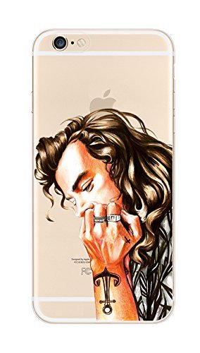 iPhone 6+/6s+, DECO FAIRY Perfect Coolest Guy Protective Ultra Slim Translucent Silicone Clear Case Gel Cover for Apple