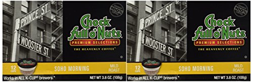 Choc Full o'Nuts Soho Morning Coffee K-Cups 12 CT - Pack Of 2