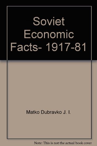 Soviet Economic Facts, 1917-81 by Roger Clarke