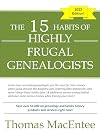 The 15 Habits of Highly Frugal Genealogists
