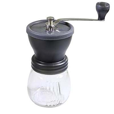 KurtzyTM Broyeur de grains manuel en céramique pour Herbes, Épices, Café, Sel, Poivre