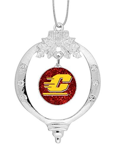 

Central Michigan University Glitter Christmas Ornament