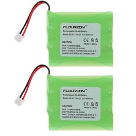 Floureon 2X Replacement Vtech 80-5071-00-00 Battery 3.6V 900mAh Ni-MH Fruit Green