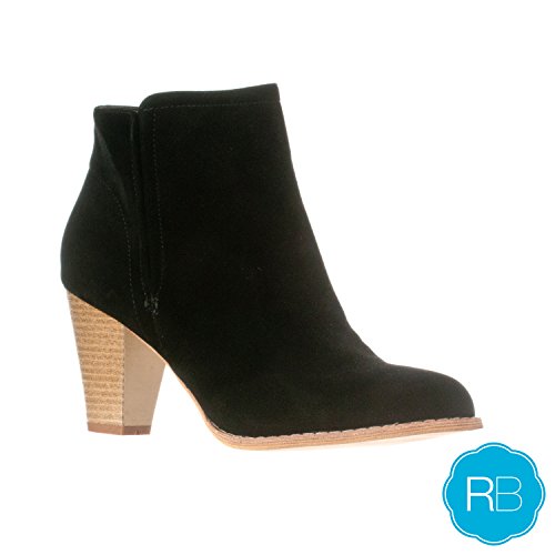 Riverberry Women's Tasha Chunky Heel Faux Suede Ankle Bootie