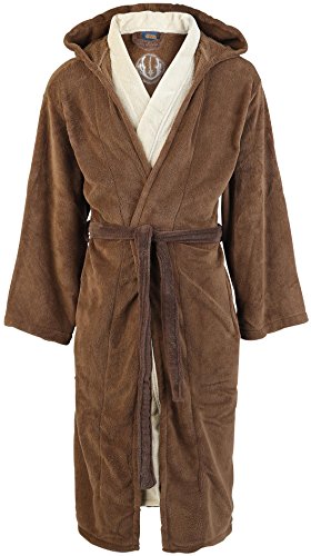Star Wars - albornoz de Caballero Jedi - toga de forro polar, túnica de la Orden Jedi, capucha, con la...