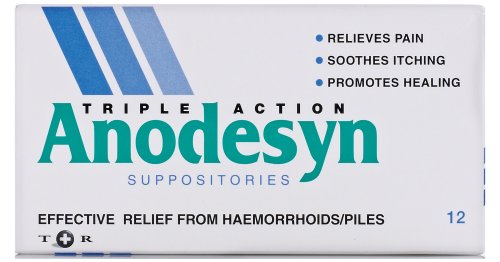 Anodesyn Triple Action Suppositories for Piles – 12 Pack | Nakosite