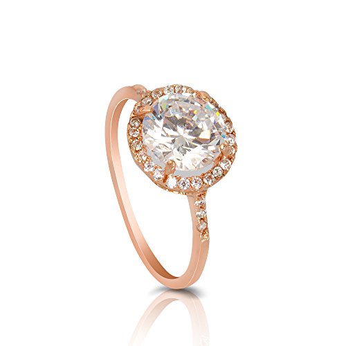 Fashion Plaza Black Friday Christmas Gift Women's Cubic Zirconia Engagement Wedding Ring R474