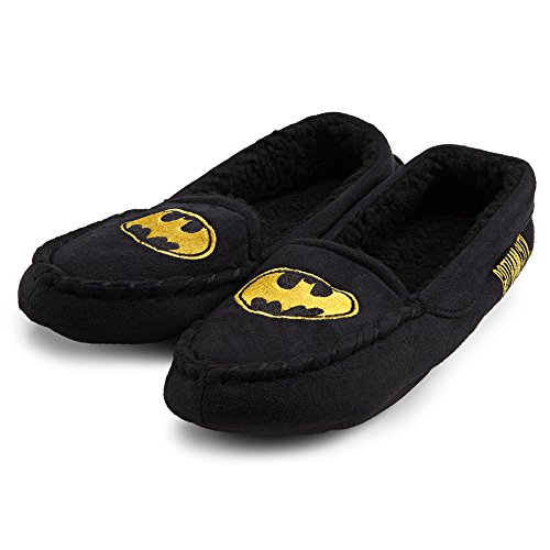 Batman Embroidered Logo Women's Moccasin Slippers