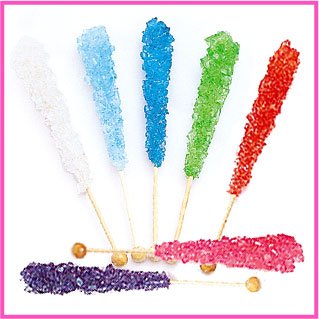 

Assorted Rock Candy on Stick (Large), 10 Pcs