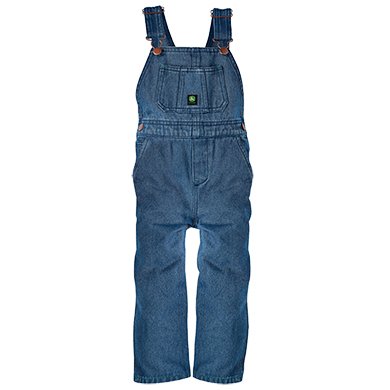 

Walls John Deere Youth Kids Stonewashed Denim Bib Overalls