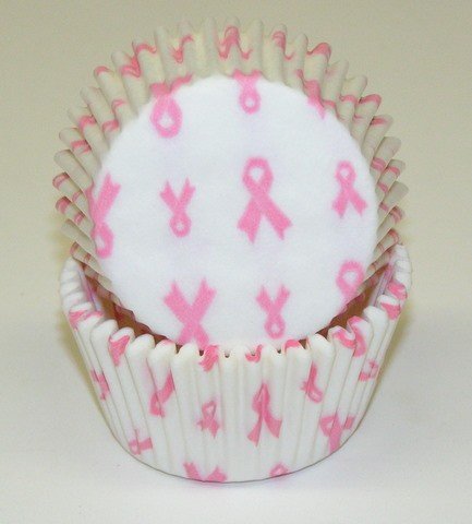 Oasis Supply Breast Cancer Awareness Baking Cups, Standard, 50-Count
