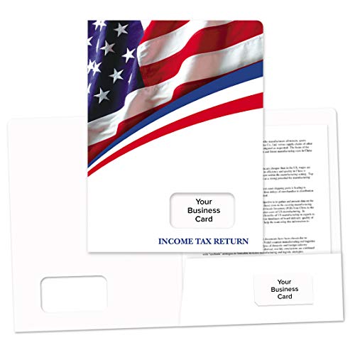 Algopix Similar Product 14 - Tax Return Folder American Flag Design