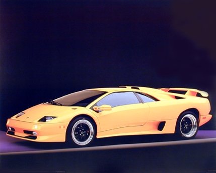 Lamborghini SV Diablo Racing Sports Car Wall Decor Art Print Poster (16x20)