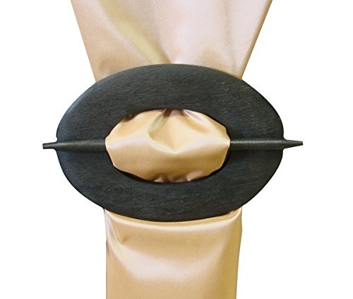 Algopix Similar Product 10 - Europatex Brooch Tieback, Dark Brown