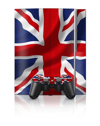 

Union Jack Design Protector Skin Decal Sticker for PS3 Playstation 3 Body Console