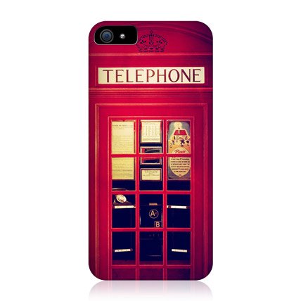 Red Telephone Booth Best Of London Design Snap-on Back Case For Apple iPhone 5
