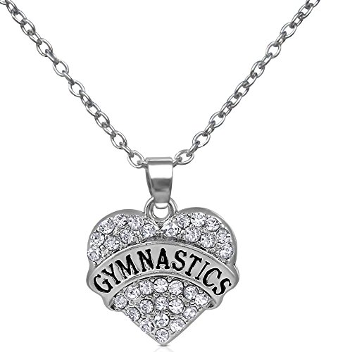 Silver Tone Clear Crystal Heart Shaped 