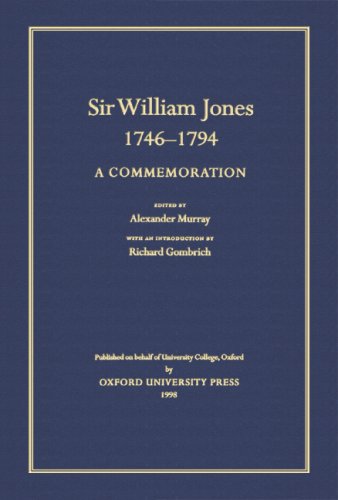 Sir William Jones, 1746-1794: A Commemoration by William Jones