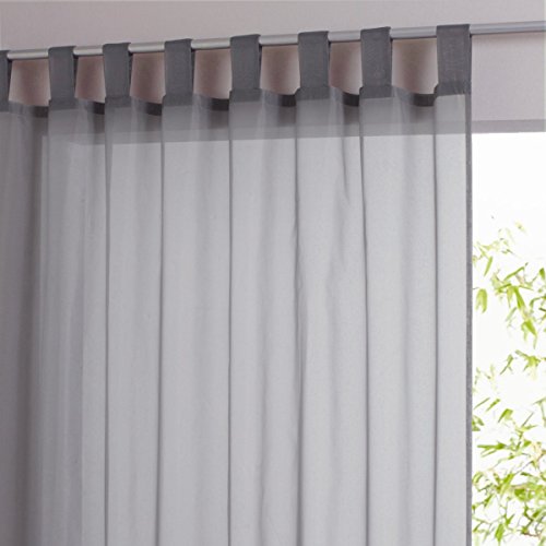

La Redoute Plain Hemmed Voile Panel For Wide Bay Windows