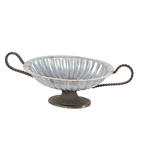 Algopix Similar Product 9 - Benzara Antiqued Oval Bowl Small