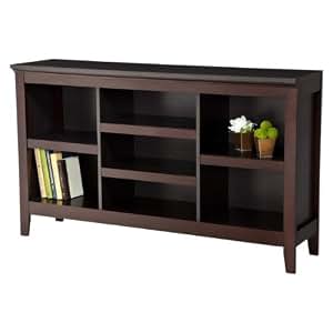 SALE! Threshold Carson Horizontal Bookcase, Espresso - Best Bookcases 2016B