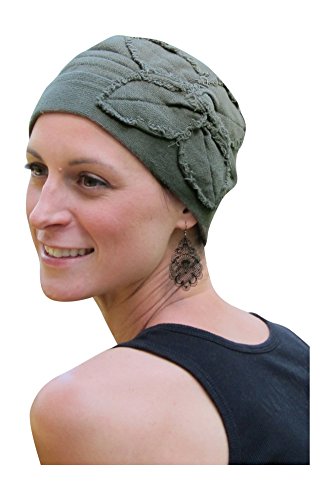 Butterfly Beanie Cotton Knit Hat for Cancer Patients