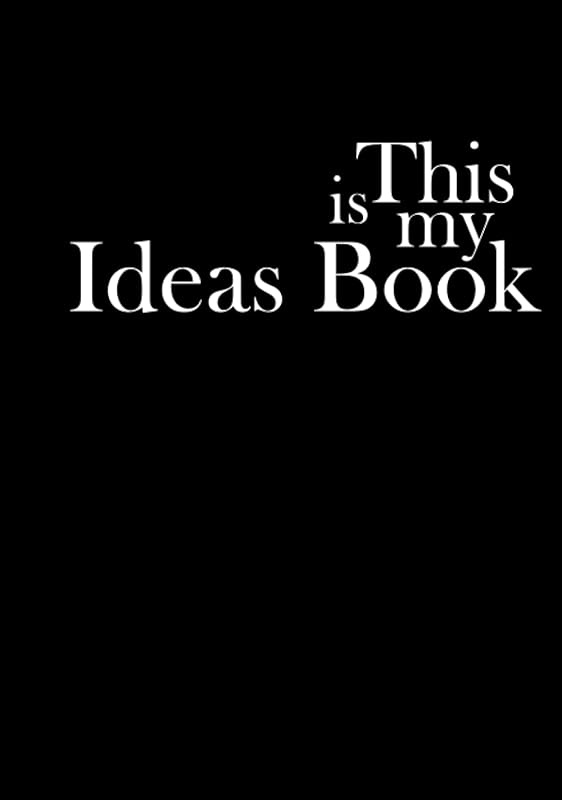This is my Ideas Book: 120-page 7" x 10" premium quality hardcover ideas book in jet black (Essentials Collection) by ThisismyPad Publishing