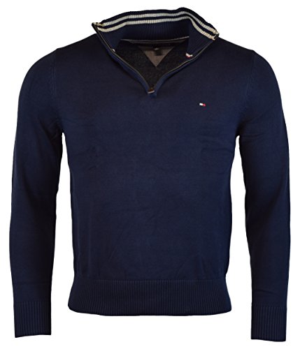 Tommy Hilfiger Mens Half-Zip Mock Neck Cardigan Sweater