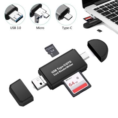 Algopix Similar Product 2 - 3 in 1 OTG Card Reader Type C USB Micro