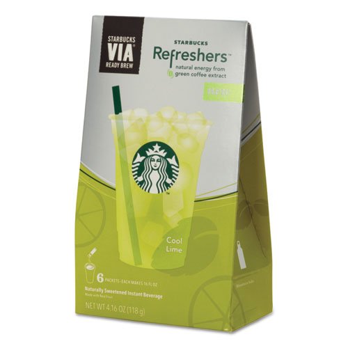 Starbucks VIA Refreshers Cool Lime 6 Packets (Pack of 2)