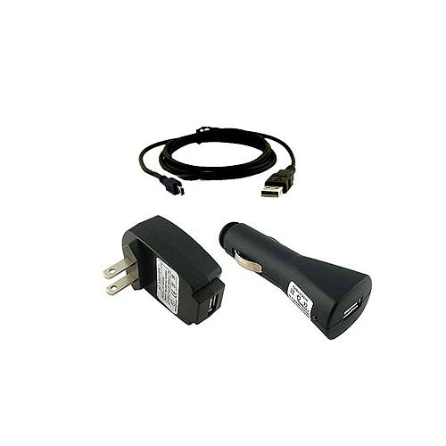 

Skque Wall Charger + Car Charger + 2in1 USB Cable for SanDisk Sansa Clip+ 4 GB MP3 Player