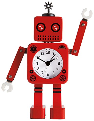 Torre & Tagus 901939C Robot Alarm Clock, Red