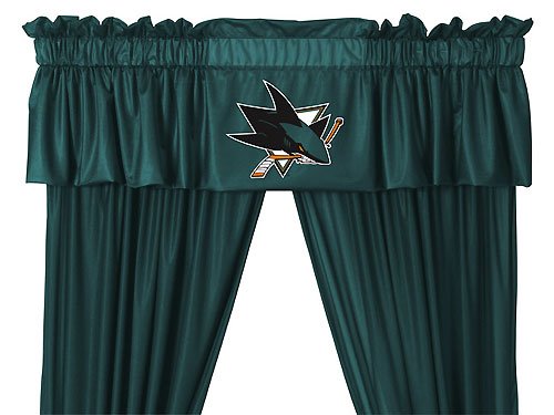 

NHL San Jose Sharks 5pc Jersey Curtains and Valance Set