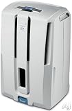 discount Delonghi: DD50P 50 Pint Capacity Dehumidifier with Pump, 2 Fan Speeds, Energy Star Compliant, Environmentally-Friendly R-410A Refrigerant and Digital LCD Controls w/ Remote Control