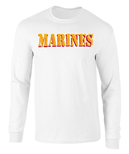 US Marines Vintage Marines Graphic Officially Licensed Long Sleeve T Shirt